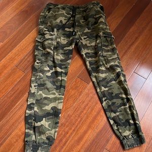 Camo jogger pants